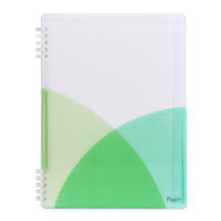 プラス パスティ ルーズリーフバインダー リングタイプ B5 マスカットグリーン 97083 1セット(1冊×3)
