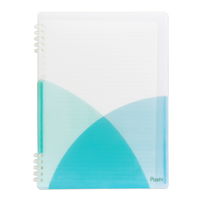 プラス バインダー パスティ ルーズリーフバインダー リングタイプ B5 ソーダブルー 97082 1セット(1冊×3)