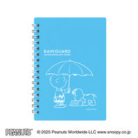 日本ノート リングメモ レインガード スヌーピー A6 7mm40枚 Sブルー SWP87SB 1冊