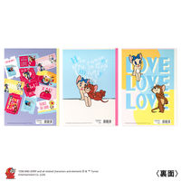 日本ノート トムとジェリーpretty catセミB56.5mm30枚3柄セット U18803 1パック(5柄入)