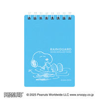 日本ノート リングメモ レインガード スヌーピー A7 7mm40枚 Sブルー SWP59SB 1冊