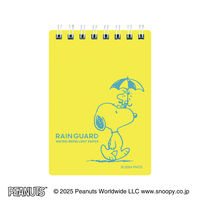 日本ノート リングメモ レインガード スヌーピー A7 7mm40枚 イエロー SWP59Y 1セット(1冊×3)