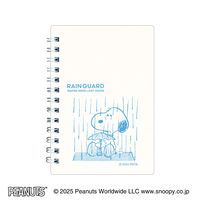 日本ノート リングメモ レインガード スヌーピー B7 7mm40枚 ホワイト SWP88W 1セット(1冊×3)