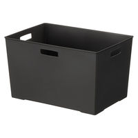 【均一価格】 収納ボックス  インナーボックス/ワイド深型 ダークグレー　幅385×奥行263×高さ226mm　1個 オリジナル