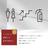 SignJapan 立体アクリル標識 ピクトグラムのみ MEETING ROOM ホワイト 4582614753818 1枚（直送品）