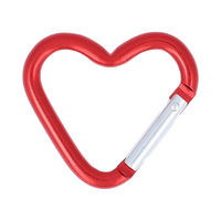 清原 カラビナ ハート 2個入 OSH-02_R 1セット(3袋)（直送品）