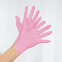 オオサキメディカル ハイブリッドグローブ I ピンク L 70029 一般医療機器　粉なし　使い捨て手袋　1箱（200枚入）