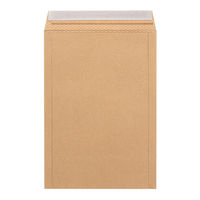 HEIKO 紙製クッション付き宅配平袋 茶 270×380mm 封かんシール付 1袋（10枚入） 004192028