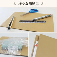 シモジマ 板ダンボール 茶 A4 寸法：297×210mm 紙厚：3mm 1梱包（50枚入） FB10-0050-AS