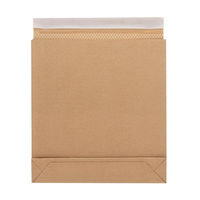 HEIKO 紙製クッション付き宅配袋 茶 300×60×320mm 封かんシール付 1セット（1袋（10枚入）×5） 004192023