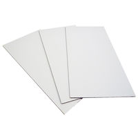 シモジマ 板ダンボール 白 寸法：1800×900mm 紙厚：8mm 1セット（1袋（5枚入）×5） FB14-0005-AS