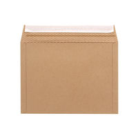 HEIKO 紙製クッション付き宅配平袋 茶 295×220mm 封かんシール付 1セット（1袋（10枚入）×10） 004192026