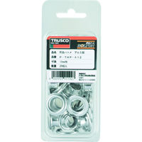 トラスコ中山 両面ハトメ アルミ 8mm 20組入 (ブリスターパック入) P-THP-A8 1PK