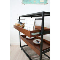 【アウトレット】ICHIBA（市場） Anthem アンセム ワゴンラック 幅850×奥行420×高さ900mm ANW-2838BR 1台（直送品）