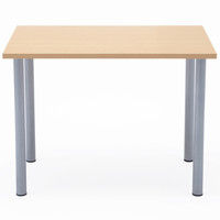 【車上渡し】アールエフヤマカワ エコノミーOAテーブル ナチュラル 幅1000×奥行600×高さ700mm RFEMD-1060N 1台（直送品）