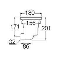 SANEI 流し排水栓 H6551 1セット(2個)（直送品）