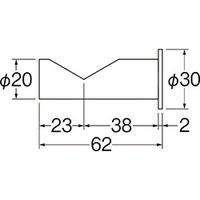SANEI ラバトリーフックA型 W8810 1セット(2個)（直送品）