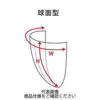 理研化学 直接装着用ダブル防災面 球面型 G3/No.10 206WHGG3 206WHGG3/#10 1セット(2個)（直送品）
