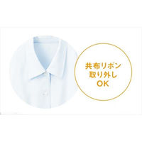 レディスブラウス（長袖） 17号 青系 GBLL-1452-K6-17 1着 サーヴォ（旧サンペックスイスト）（直送品）