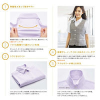 レディスブラウス（半袖） 21号 ピンク GBSL-1665-D6-21 1着 サーヴォ（旧サンペックスイスト）（直送品）