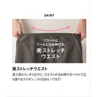 Aラインスカート 11号 グレー系 GSKL-1757-B6-11 サーヴォ（旧サンペックスイスト）（直送品）