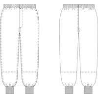 KAZEN スラックス(男女兼用) KZN839-90-S 1着