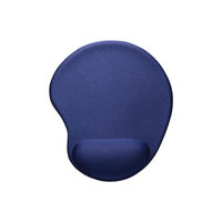 バッファロー（BUFFALO） リストレスト一体型マウスパッド 低反発タイプ ネイビー BSPD15NB 1台