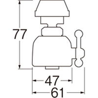 SANEI キッチンシャワー PM207 1セット(6個)（直送品）