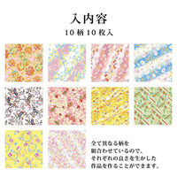 エヒメ紙工 手染友禅千代紙15cm10枚 淡 TZM‐5015T 1セット(1個×2)