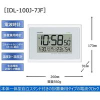 カシオ計算機 カシオ 電波掛置兼用時計 温度・湿度計測 IDL-100J-7JF 1個
