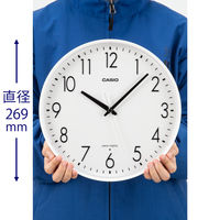 CASIO（カシオ）掛け時計 [電波 ステップ 明暗センサー] 直径269mm IQ-1070J-7JF 1個（取寄品）