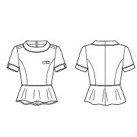 ボンマックス BONOFFICE プルオーバーニット ホワイト 9号 BCK7303-15-9（直送品）