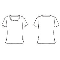 ボンマックス BONOFFICE ラウンドネック半袖ニット ホワイト 21号 BCK7304-15-21（直送品）