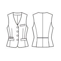 ボンマックス BONOFFICE ベスト ブラック 21号 BCV1104-16-21（直送品）