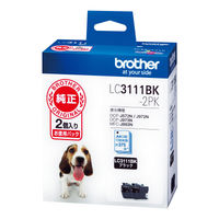 ブラザー インクジェットカートリッジ LC3111BK-2PK ブラック 1パック（2個入）（わけあり品）