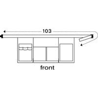 シロタコーポレーション エプロン 3031-5 ブラック F エステ サロンユニフォーム 1枚（直送品）