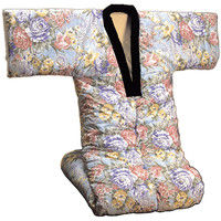 ファミリー・ライフ 裏フリースかいまき布団 ピンク系（衿カバー付き） 遠赤綿入り 幅1400×奥行2000mm 1枚（直送品）