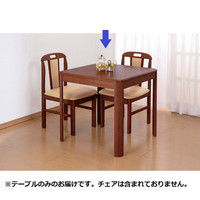 ファミリー・ライフ 天然木ダイニングテーブル 正方形 幅750×奥行750×高さ700mm 1台（直送品）