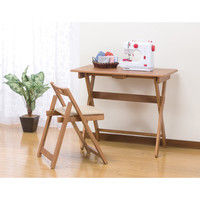 ファミリー・ライフ 木製テーブル＆チェアセット テーブル：幅800×奥行450×高さ670mm 1セット（直送品）