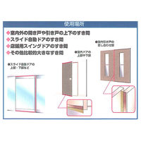 槌屋ティスコ すき間ブラシシール SB200GO ゴールド 1巻