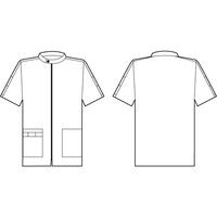 シロタコーポレーション メンズジャケット 3101 オフホワイト M エステ サロンユニフォーム 1枚（直送品）