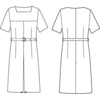 シロタコーポレーション ワンピース E-3080 ブラック S エステ サロンユニフォーム 1枚（直送品）