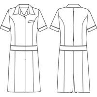 シロタコーポレーション ワンピース E-3094 ブラック M エステ サロンユニフォーム 1枚（直送品）