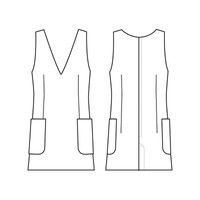 シロタコーポレーション ジャンパースカート E-3116-5 ブラック L エステ サロンユニフォーム 1枚（直送品）