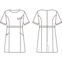 シロタコーポレーション チュニック E-3126 ライトベージュ M エステ サロンユニフォーム 1枚（直送品）