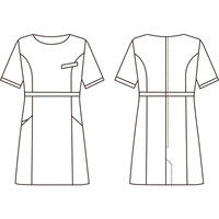 シロタコーポレーション チュニック E-3126 ブラック SS エステ サロンユニフォーム 1枚（直送品）