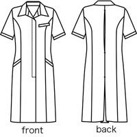 シロタコーポレーション ワンピース E-3134 ライトベージュ LL エステ サロンユニフォーム 1枚（直送品）