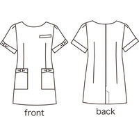 シロタコーポレーション チュニック E-3139-4 モカブラウン LL エステ サロンユニフォーム 1枚（直送品）