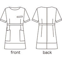 シロタコーポレーション チュニック E-3141-7 ライトベージュ LL エステ サロンユニフォーム 1枚（直送品）