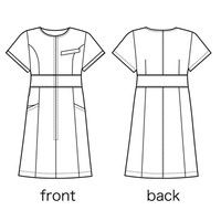 シロタコーポレーション ワンピース E-3143 ブラック LL エステ サロンユニフォーム 1枚（直送品）